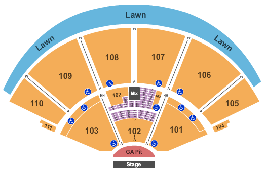 Cynthia Woods Mitchell Pavilion RÜFÜS DU SOL Seating Chart